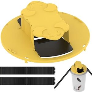 1pc Double-end Mouse Trap Bucket Flip Lid - Multi-Catch, Auto-Reset, Humane